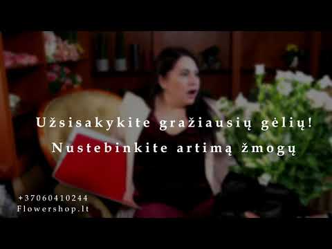 Inesa floristė - reklama motinos dienai