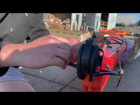 SmartTrack Hybrid Foil Rudder Setup - Bay Sports Sit In Kayak