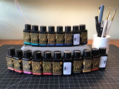 Diamine Ink Swatching - lots of colors!