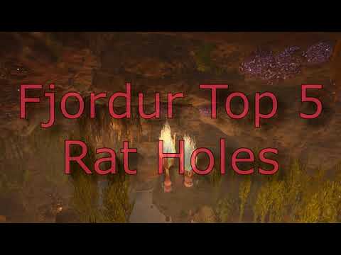 ARK Fjordur Top 5 Broken Rat Hole Base Locations With Builds!