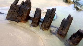 Shipwreck on Whitesands beach 30.2.14