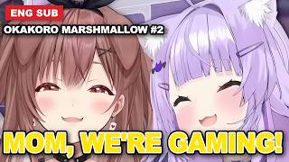 MOM, WE'RE GAMING! Okayu & Korone's Gamers Family Roleplay 【Hololive/Okayu&Korone/ENG Sub】