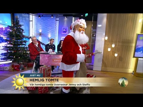 Kan du gissa den hemliga jultomten är? - Nyhetsmorgon (TV4)
