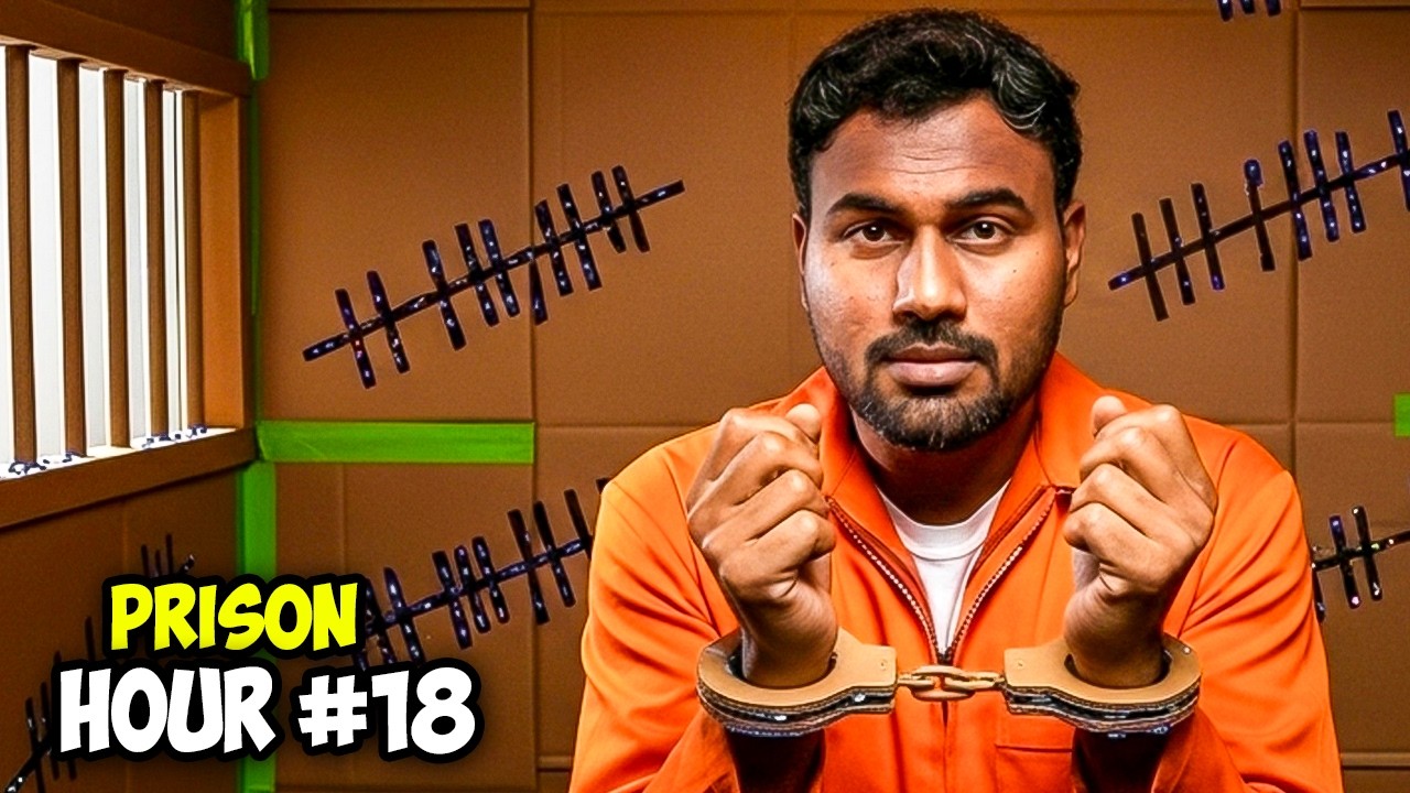 24 Hours Trapped Inside Cardboard Prison Challenge | Mad Brothers