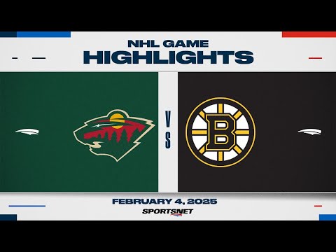 NHL Highlights | Bruins vs. Wild - February 4, 2025