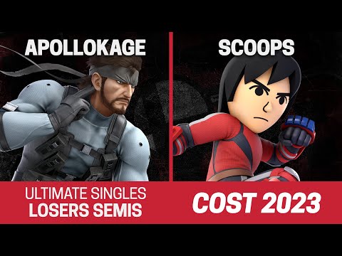 COST 2023 Singles Losers Semis - ApolloKage (Snake) vs Scoops (Mii Brawler, Mario) - SSBU Tournament
