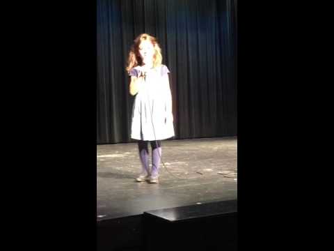 Reina Ozbay (just turned 6) sings Quiet from Matilda - Aug 2015