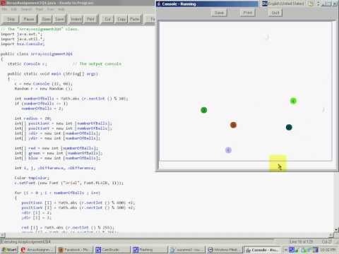Bouncing Balls In Java Console