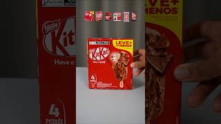 Comprei TODOS os produtos de KitKat… olha no que deu 😳 #kitkat #sorvete #cereal #cremedeavela