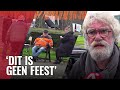 A'dammers slapen in kou om vrijmarktplekje te beschermen