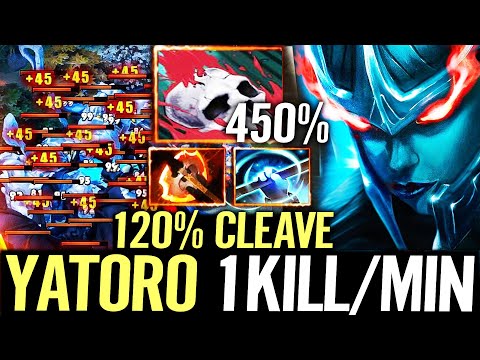 🔥 YATORO Phantom Assassin 2x Fury 120% Cleave DMG — 1 KILL PER MIN Legit Carry Dota 2 Pro