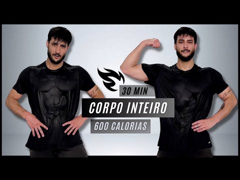 Treino HIIT de 30 minutos para PERDA DE GORDURA - treino de CORPO INTEIRO em casa