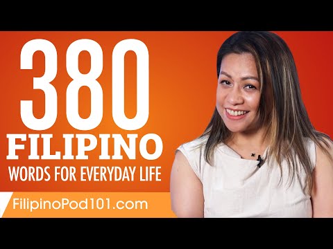 380 Filipino Words for Everyday Life - Basic Vocabulary #19