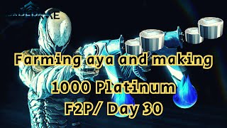 Warframe | How I Made 1000 platinum in 2 Days / F2P