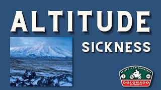 Avoid ALTITUDE SICKNESS on Adventure Motorcycles or Skis!