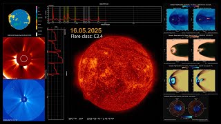 Solar flare: 16.05.2025 class C3.4