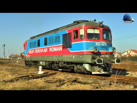 ST43 Rumun 60-1538-7 Locomotive in Gara Episcopia Bihor Station - 15 February 2023
