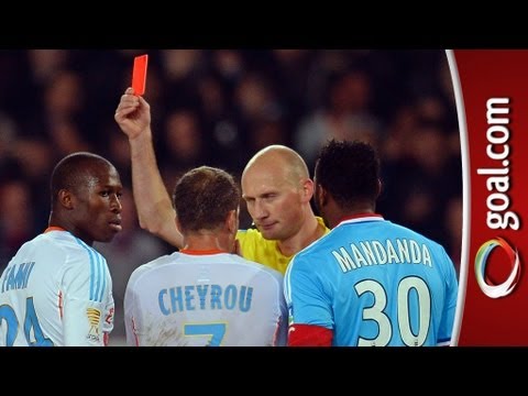 PSG 2-0 Marseille - Red card anger for Rod Fanni