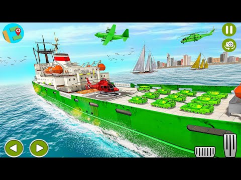US Army Ship Transport | Tank Simulator Games | Android Gameplay
