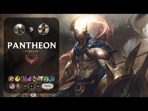Pantheon Jungle vs Nidalee - NA Grandmaster Patch 13.3