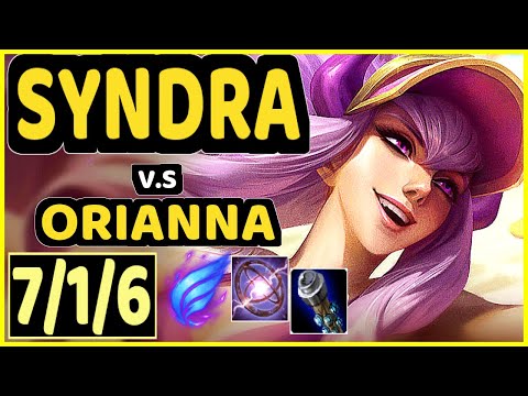 KLAUS (SYNDRA) vs ORIANNA - 7/1/6 KDA MID GAMEPLAY - BR Ranked GRANDMASTER