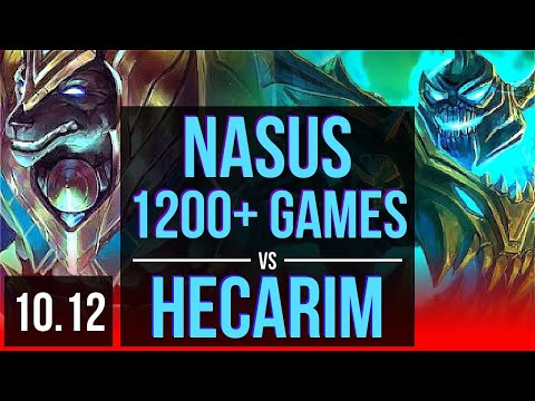NASUS vs HECARIM (TOP) | 2.6M mastery points, 1200+ games, KDA 8/2/11 | NA Diamond | v10.12