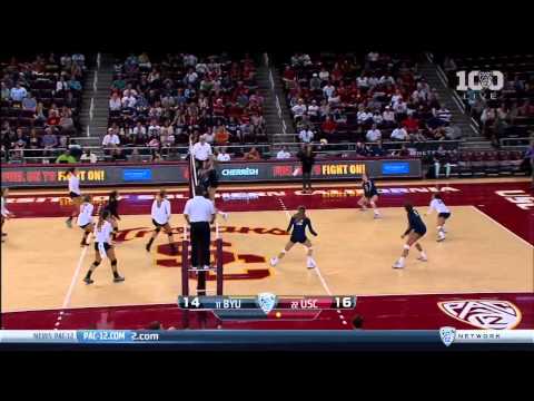 Women's Volleyball: USC 3, BYU 0 - Highlights
