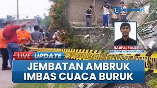 Tembok Penahan Tanah Longsor, Jembatan di Ciomas Bogor Ambruk, Warga Terpaksa Memutar Jauh