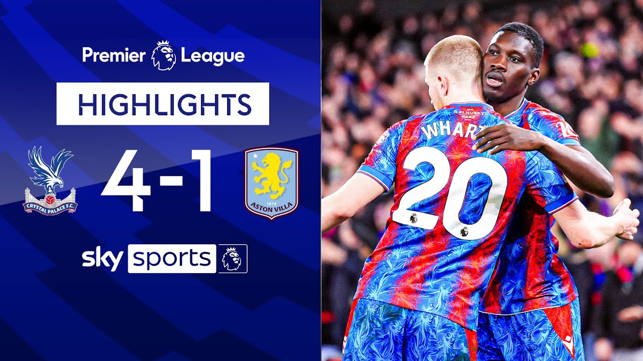Ismaila Sarr bags birthday brace against Villa! 🎂 | Crystal Palace 4-1 Aston Villa | PL Highlights
