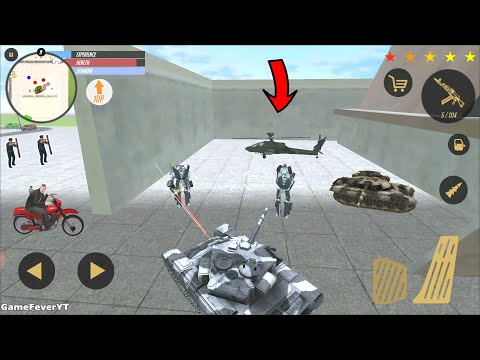 Real Gangster Crime 2 (Army Tank vs Car Robot) Find Army Base Secret Cave - Android Gameplay HD