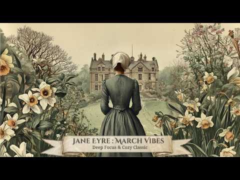 Jane Eyre : March Vibes 🌹 Soft Music for Reading, Writing & Work