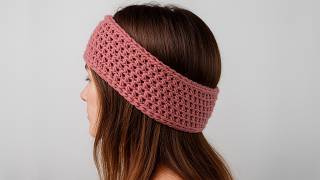 How to Crochet a Mesh Hairband – Easy Headband Tutorial for Beginners