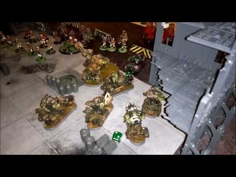 Warhammer 40k 1500pts 7th Ed. Battle Report - Modian Iron Guard & Skitarii vs Tau & Orks