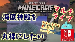 スイッチ版マインクラフト！マルチ！海底神殿を丸裸にしたい！！雑談ＯＫ！マイクラ！Minecraft