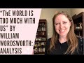 "The World is Too Much With Us" by William Wordsworth: Analysis