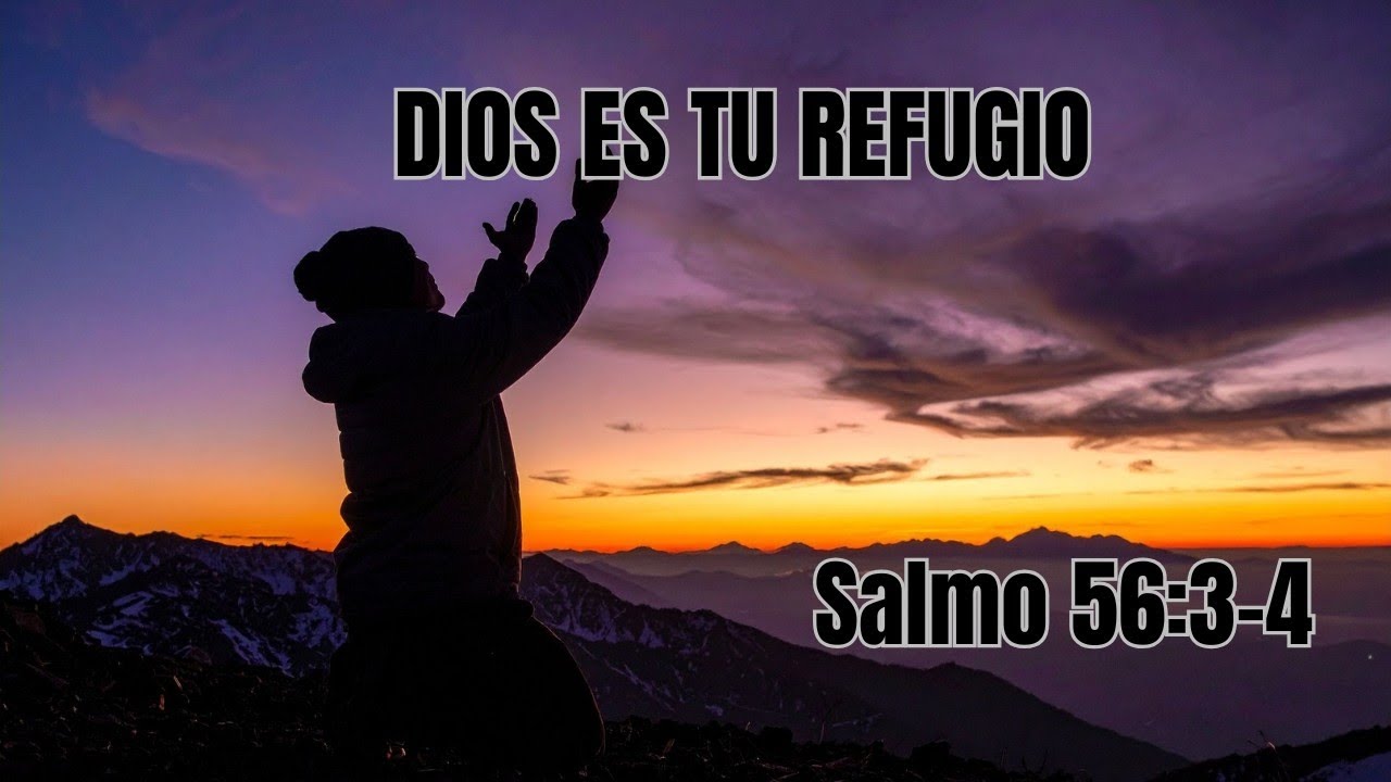 Salmo 56:3–4 . Cuando el miedo llega, confía en Dios.