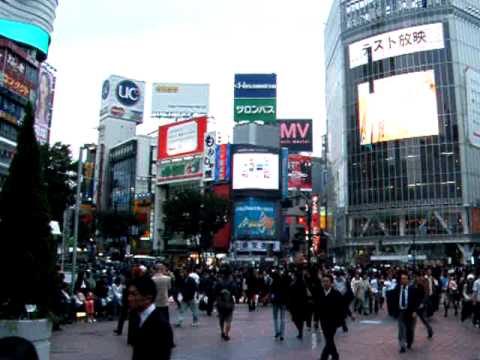 Shibuya Crossing -  scramble crossing in Tokyo, Japan 2005