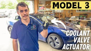 Model 3 In For More Maintenance! Coolant Valve Replacement