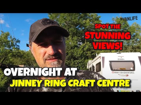 Overnight at Jinney Ring Craft Centre. We did NOT expect this! Wow #vanlife