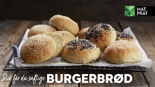 Saftige hamburgerbrød