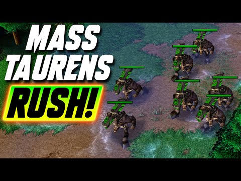 Mass Tauren Rush - WC3 - Grubby