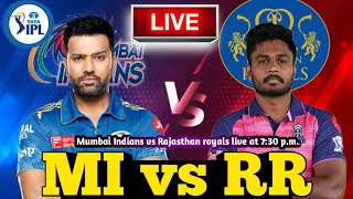 LIVE - MI vs RR  IPL 2023 Live Score updates, GT vs MI Live Cricket match highlights today
