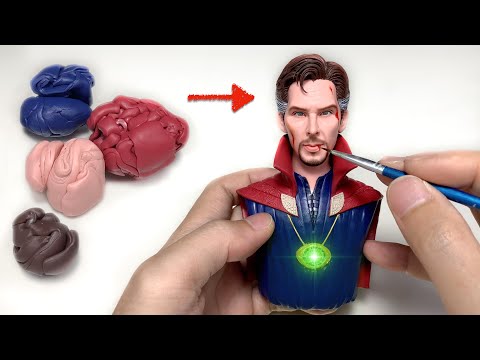 Dr. Strange (Benedict Cumberbatch) clay sculpture, the full handmade process【Clay Artisan JAY】