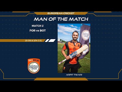 Awesome start for Arpit Tiwari on opening day of FanCode ECS Sweden Stockholm