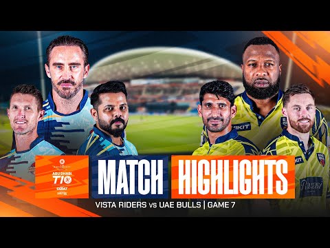 2025 Abu Dhabi T10 I Match 07 Highlights: UAE Bulls vs Vista Riders | Season 9