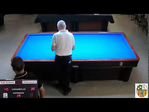 LIGA NACIONAL 3 BANDAS 2ª. DIV  -  S.B. FOMENT MOLINS  vs  C.B.MATADEPERA