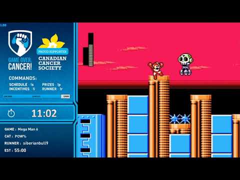 Game Over, Cancer! 2020 - Mega Man 6 (POW%) [siberianbull9] 54:25
