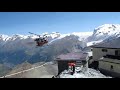 Swiss Air Zermatt Lama SA 315B Making A Impossible Landing