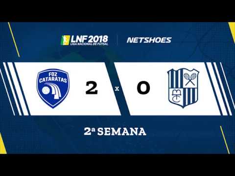 LNF2018 - Foz Cataratas 2 x 0 Minas - Gols - 2ª Rodada