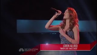 Loren Allred-When Love Takes Over(Blind Audition)